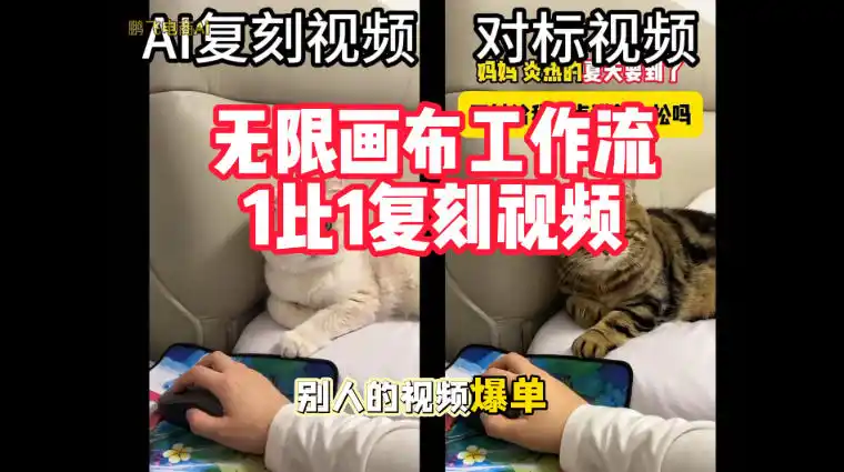 宠物带货视频复刻，无限画布工作流1比1，不用拍摄、不用布景、不用真人出镜，几分钟就能做出一条专业带货视频-51云资源