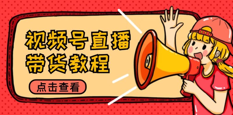（12796期）视频号直播带货教程：选品思路与话术拆解/掌握多种带货套路/提升直播效果-51云资源