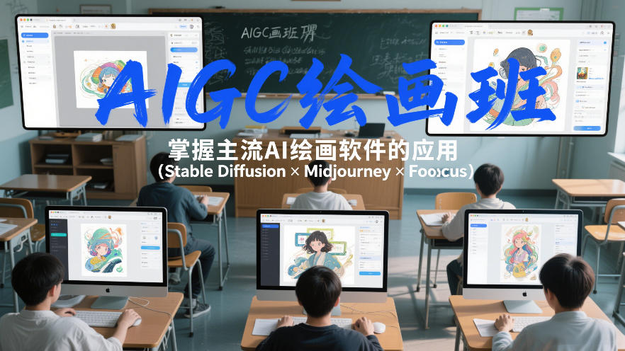 AIGC绘画班，掌握主流Ai绘画软件的应用（Stable Diffusion x Midjourney x Fooocus）-51云资源