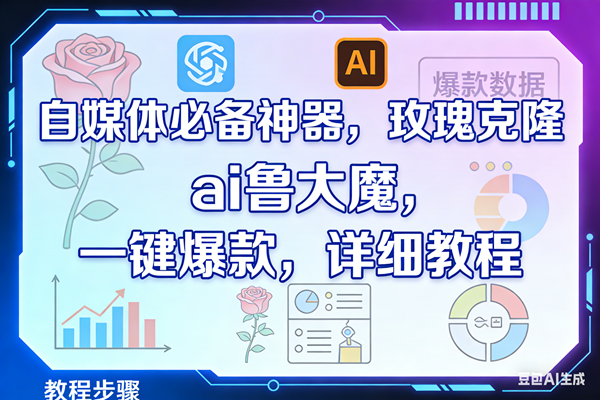 （17861期）玫瑰克隆，ai鲁大魔工具，自媒体必备神器，一键爆款，详细教程。-51云资源