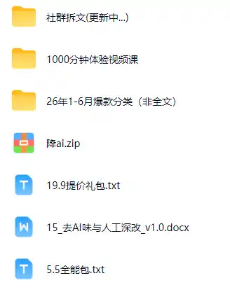 某社群百人拆文交流群付费资源-更新0929：千本爆款短篇拆解 每日拆文案例 网感训练 原创写作方法