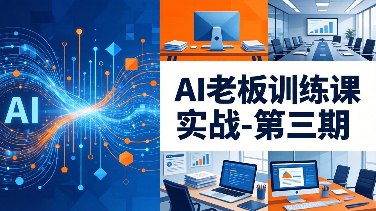 AI老板训练课实战-第三期：AI 内容应用落地教学，从0到1打通AI变现完整路径
