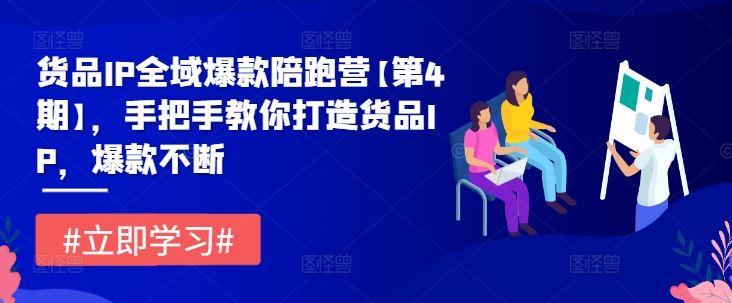 货品IP全域爆款陪跑营【第4期】，手把手教你打造货品IP，爆款不断-51云资源