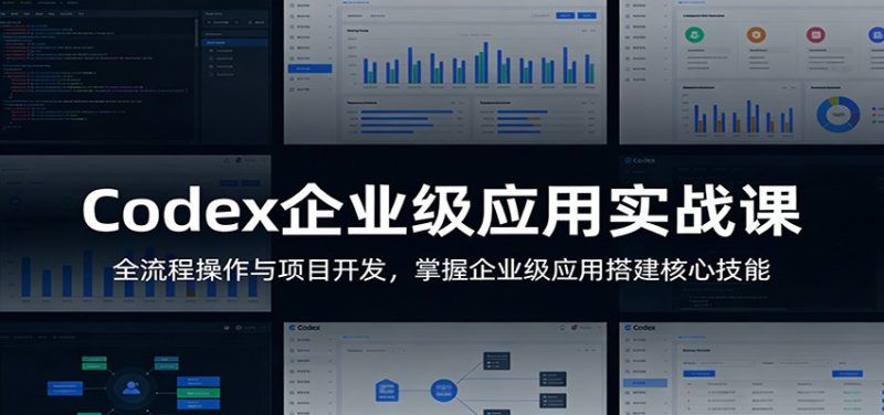 Codex企业级应用实战课：全流程操作与项目开发，掌握企业级应用搭建核心技能-51云资源