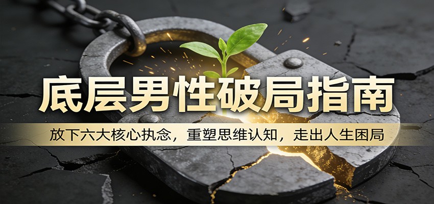 底层男性破局指南:放下六大核心执念,重塑思维认知,走出人生困局-51云资源