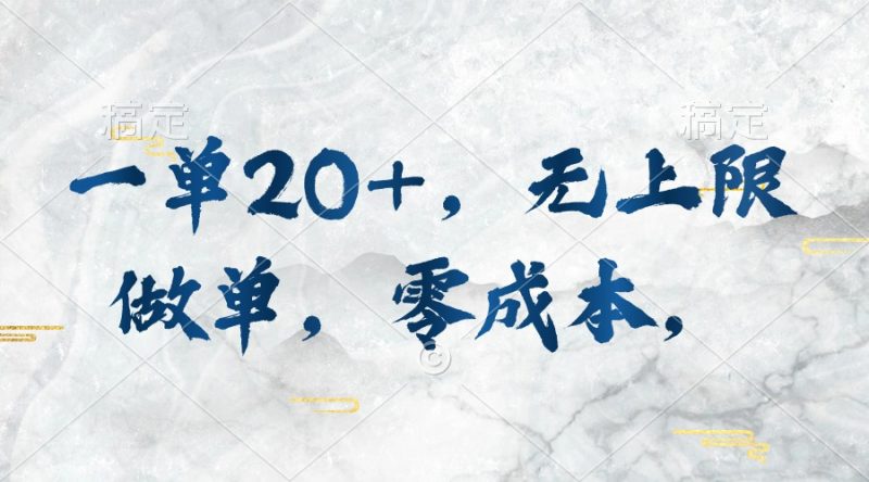 （10455期）一单20 ，无上限做单，零成本，执行就有收入-51云资源