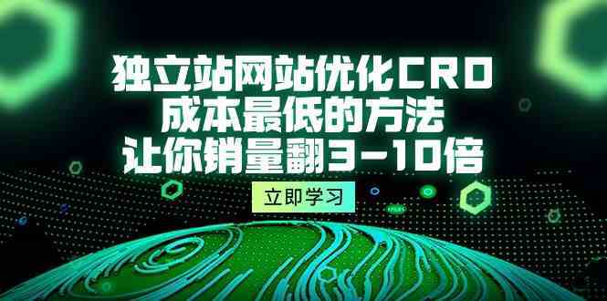 独立站网站优化CRO,成本最低的方法,让你销量翻3-10倍(5节课)-51云资源