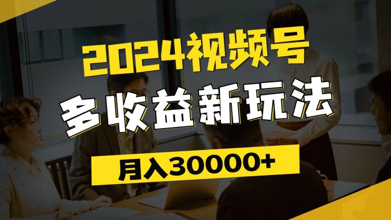 (11905期)2024视频号多收益新玩法,每天5分钟,月入3w ,新手小白都能简单上手-51云资源
