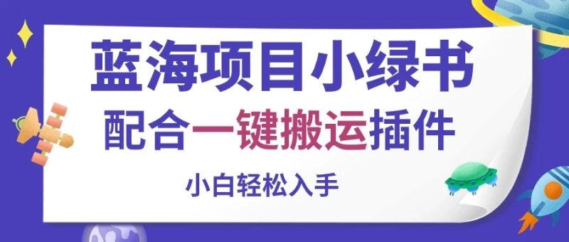 蓝海项目小绿书，配合一键搬运插件，小白轻松入手-51云资源