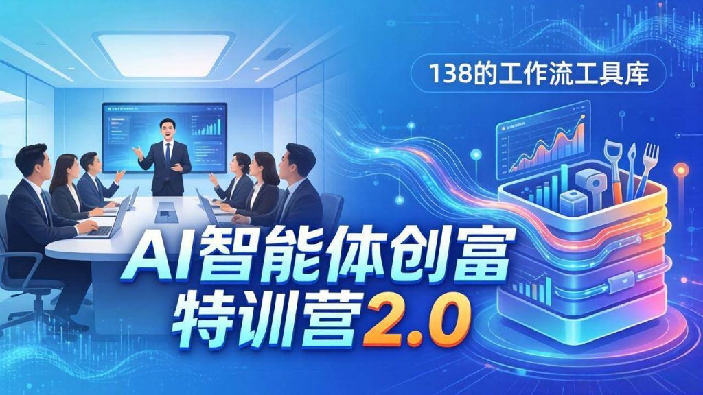 (17833期)AI智能体创富训练营2.0:3天闭门直播 视频课 工具库,从0到1搭建智能体附138个工作流-51云资源