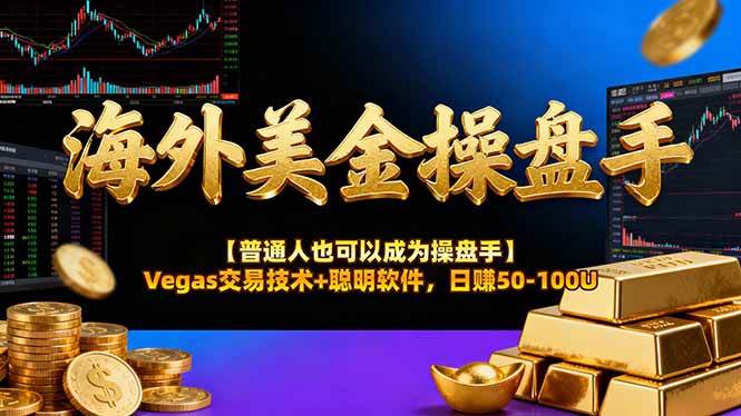 （16677期）海外美金操盘手技术【普通人也可以成为操盘手】Vegas交易技术 聪明软件，日赚50-100U-51云资源