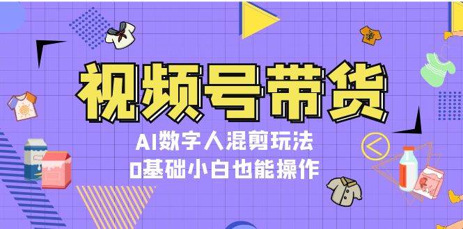 （13359期）视频号带货，AI数字人混剪玩法，0基础小白也能操作-51云资源