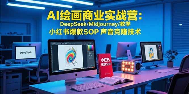 （15460期）AI绘画商业实战营：DeepSeek/Midjourney/教学 小红书爆款SOP 声音克隆技术-51云资源