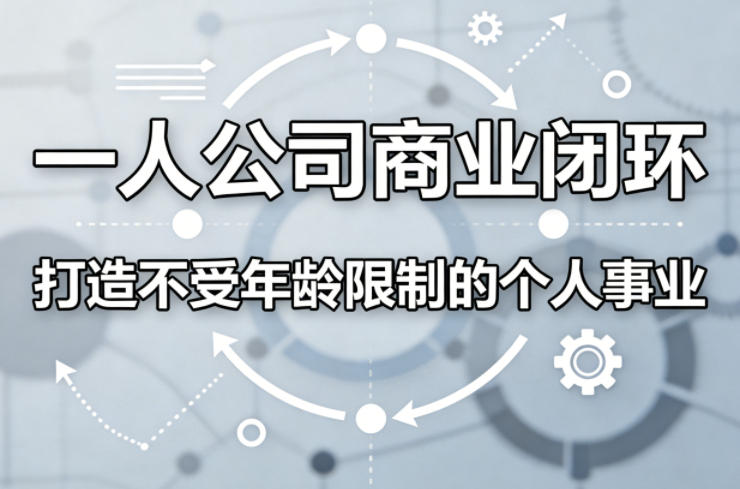 一人公司商业闭环,打造一份不受年龄限制的个人事业-51云资源