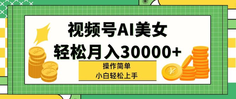（11812期）视频号AI美女，轻松月入30000 ,操作简单小白也能轻松上手-51云资源
