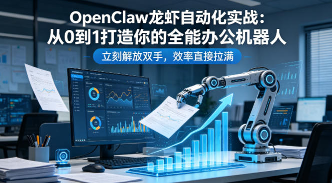 OpenClaw龙虾自动化实战:从0到1打造你的全能办公机器人,立刻解放双手,效率直接拉满-51云资源
