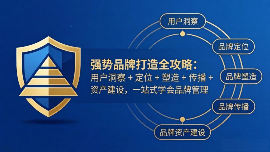 强势品牌打造全攻略：用户洞察   定位   塑造   传播   资产建设，一站式学会品牌管理-51云资源