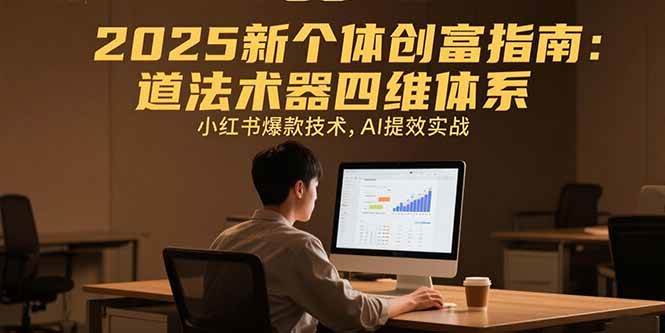 (15477期)2025新个体创富指南:道法术器四维体系,小红书爆款技术,AI提效实战-51云资源