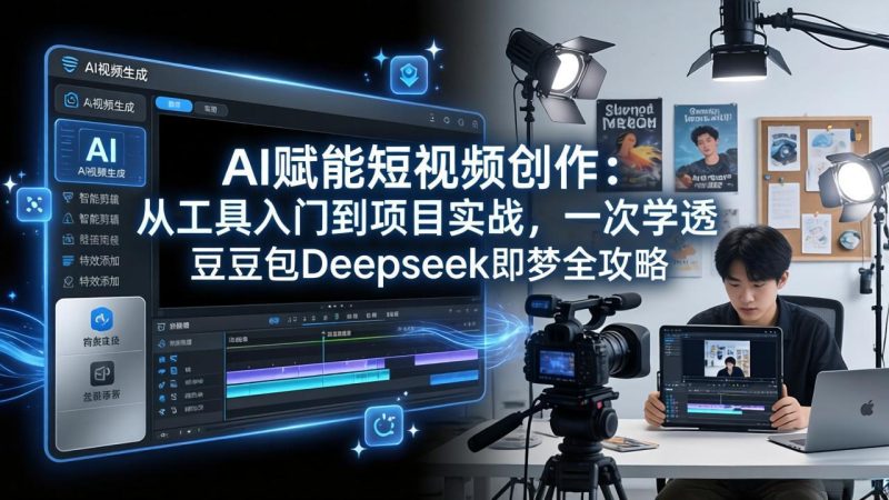 AI赋能短视频创作:从工具入门到项目实战,一次学透豆包Deepseek即梦全攻略-51云资源