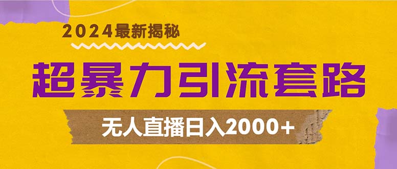 （12800期）超暴力引流套路，无人直播日入2000-51云资源