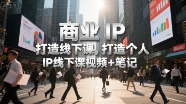 商业IP打造线下课，打造个人 IP线下课视频 笔记-51云资源