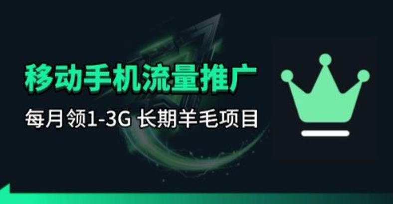 手机流量领取推广_每月一轮，刚需类的长期项目-51云资源
