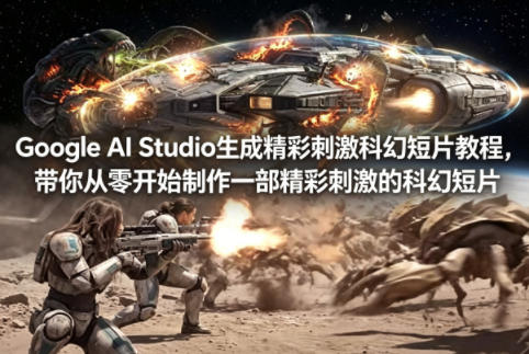 Google AI Studio生成精彩刺激科幻短片教程,带你从零开始制作一部精彩刺激的科幻短片【双语字幕】-51云资源