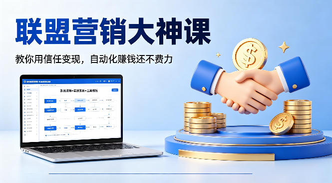 联盟营销大神课，教你用信任变现，自动化賺钱还不费力【原创双语字幕】-51云资源