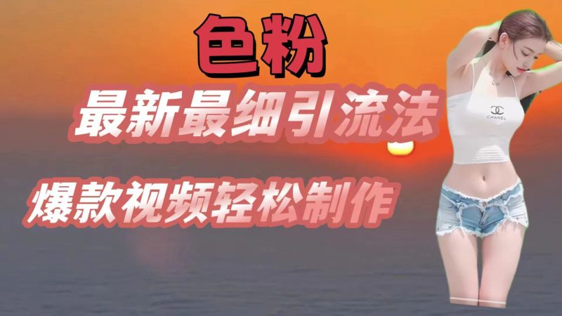 色粉最新最细引流法，七天螺旋起号法，爆款视频轻松制作-51云资源
