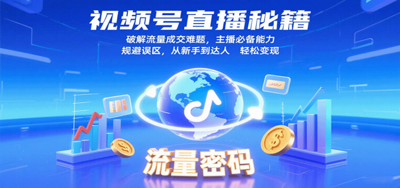 视频号直播秘籍,破解流量成交难题,主播必备能力,规避误区,从新手到达人轻松变现-51云资源