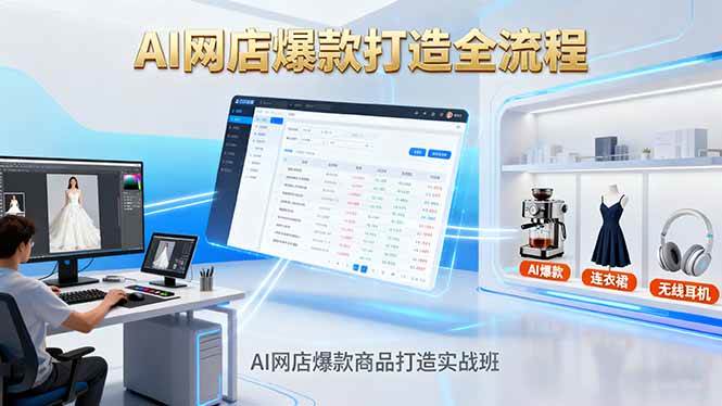 （16326期）AI网店爆款商品打造实战班：AI技术实现商品图智能处理，快速搭建AI网店-51云资源