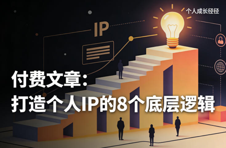付费文章：打造个人IP的8个底层逻辑-51云资源