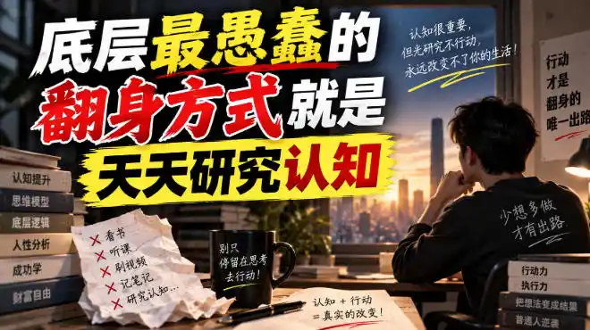 付费文章：底层最愚蠢的翻身方式就是天天研究认知-51云资源