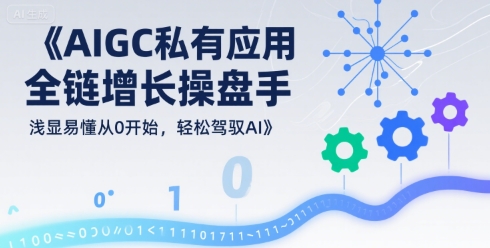 AIGC私有化应用全链增长操盘手,浅显易懂从0开始,轻松驾驭AI