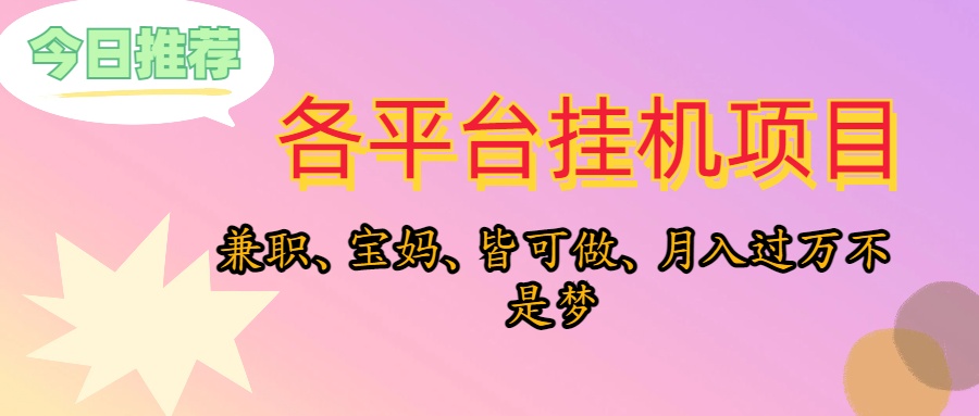 （10642期）靠挂机，在家躺平轻松月入过万，适合宝爸宝妈学生党，也欢迎工作室对接-51云资源