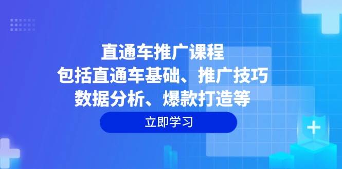 （14001期）直通车推广课程：包括直通车基础、推广技巧、数据分析、爆款打造等-51云资源