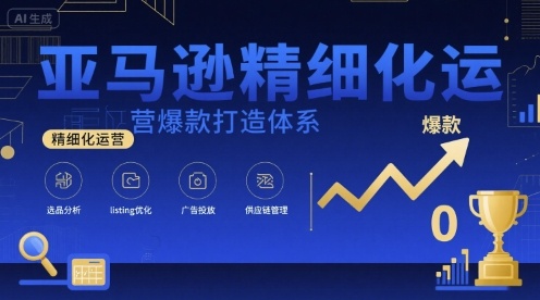 亚马逊精细化运营爆款打造体系,视频课 全套资料文档