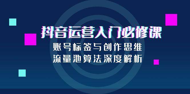 (15149期)抖音运营入门必修课,账号标签与创作思维,流量池算法深度解析