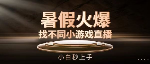 暑假火爆找不同小游戏直播间，小白秒上手【揭秘】-51云资源