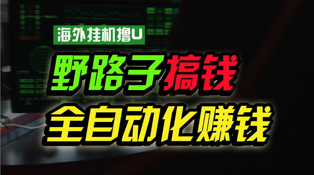 海外挂机撸U新平台,日赚8-15美元,全程无人值守,可批量放大,工作室内部项目!-51云资源