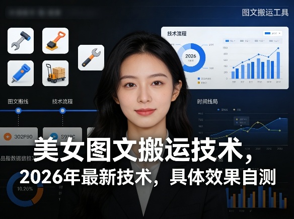 美女图文搬运技术，2026年最新技术，具体效果自测-51云资源