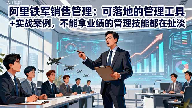 (16436期)阿里铁军销售管理:可落地的管理工具 实战案例,不能拿业绩的管理都在扯淡