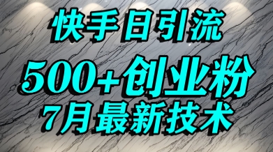 创业粉怎么打?快手精准引流创业粉,宝妈群体日进500 精准流量-51云资源
