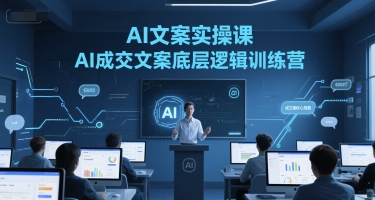 AI文案实操课，AI成交文案底层逻辑训练营-51云资源