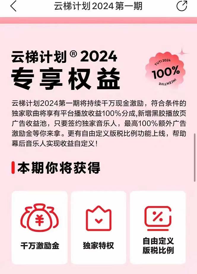 (10389期)2024网易云云梯计划 单机日300 无脑月入5000