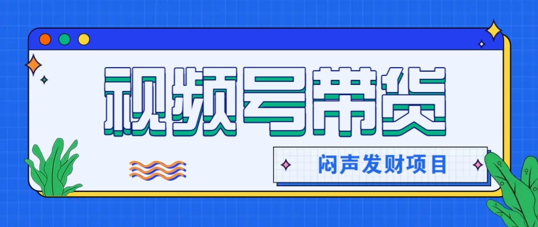微信视频号带货项目,轻松日赚赚2000 ,这个挣钱入口很多伙伴都在闷声发财