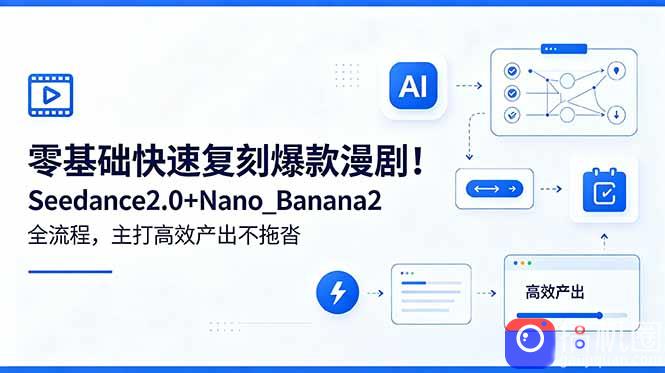 零基础快速复刻爆款漫剧!Seedance2.0 Nano_Banana2全流程,主打高效产出不拖沓