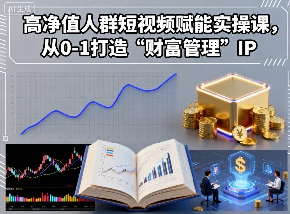 高净值人群短视频赋能实操课，从0-1打造“财富管理”IP-51云资源