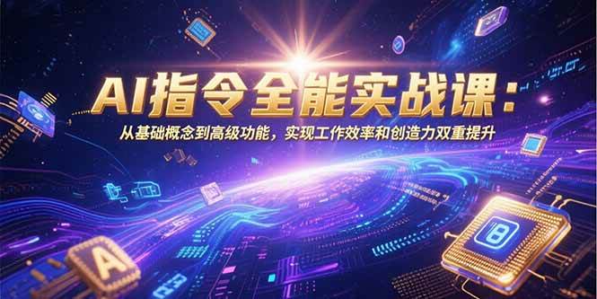 （15455期）AI指令全能实战课：从基础概念到高级功能，实现工作效率和创造力双重提升-51云资源