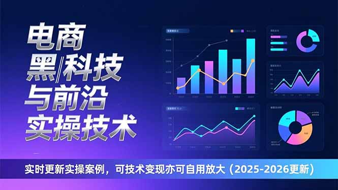 电商黑科技与前沿实操技术:实时更新实操案例,可技术变现亦可自用放大(2026更新